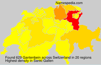 Surname Gantenbein in Switzerland