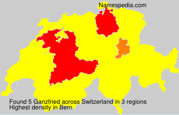 Surname Ganzfried in Switzerland
