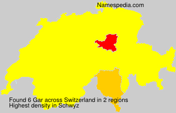 Surname Gar in Switzerland