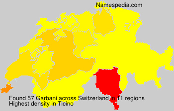 Surname Garbani in Switzerland