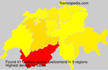 Surname Garbely in Switzerland