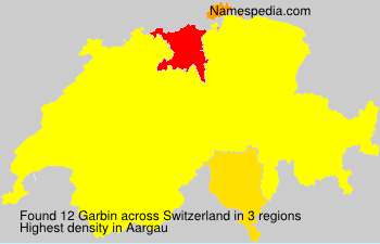 Surname Garbin in Switzerland