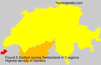 Surname Garboli in Switzerland