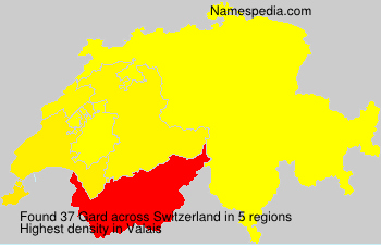 Surname Gard in Switzerland