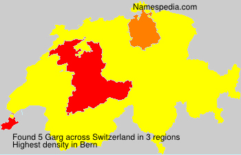 Surname Garg in Switzerland