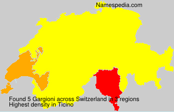 Surname Gargioni in Switzerland