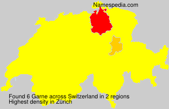Surname Garne in Switzerland