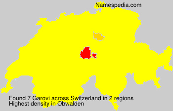 Surname Garovi in Switzerland