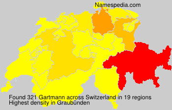 Surname Gartmann in Switzerland