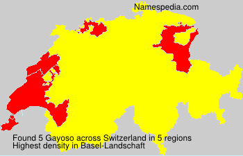 Surname Gayoso in Switzerland