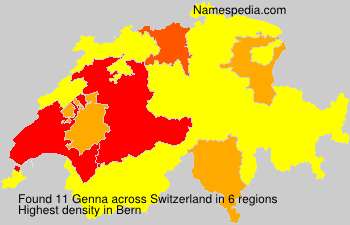 Surname Genna in Switzerland