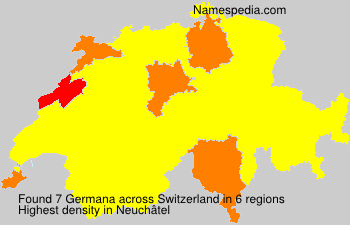 Surname Germana in Switzerland