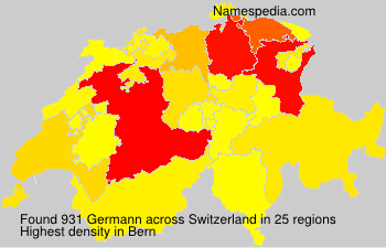 Surname Germann in Switzerland