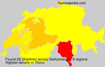 Surname Ghielmini in Switzerland