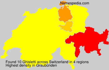 Surname Ghisletti in Switzerland