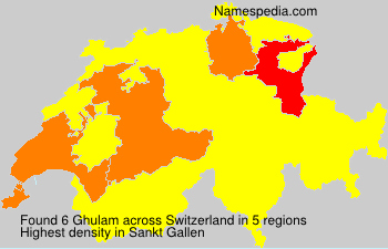 Surname Ghulam in Switzerland
