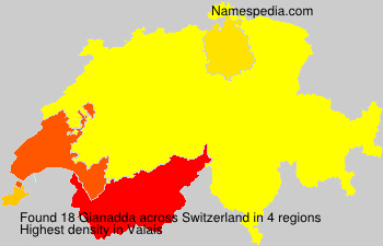 Surname Gianadda in Switzerland