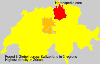 Surname Giebel in Switzerland