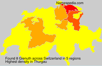 Surname Gienuth in Switzerland