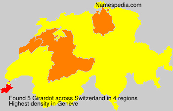 Surname Girardot in Switzerland