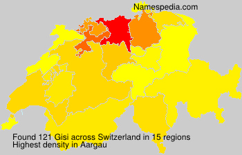 Surname Gisi in Switzerland