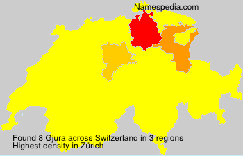 Surname Gjura in Switzerland