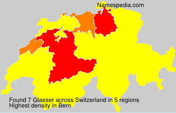 Surname Glaeser in Switzerland