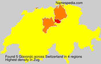 Surname Glavonjic in Switzerland