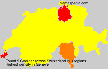 Surname Goerner in Switzerland