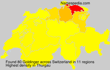 Surname Goldinger in Switzerland