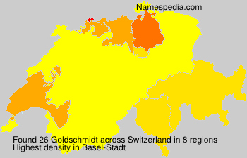Surname Goldschmidt in Switzerland