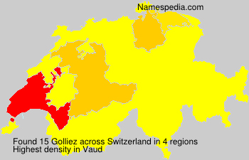 Surname Golliez in Switzerland