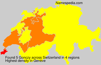 Surname Gonczy in Switzerland