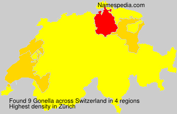 Surname Gonella in Switzerland