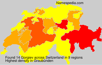 Surname Gorgiev in Switzerland