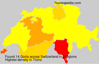 Surname Gorla in Switzerland