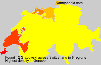 Surname Grabowski in Switzerland