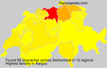 Surname Granacher in Switzerland