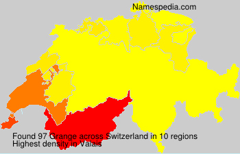 Surname Grange in Switzerland