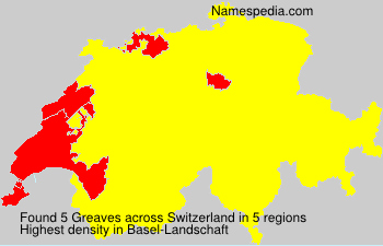Surname Greaves in Switzerland