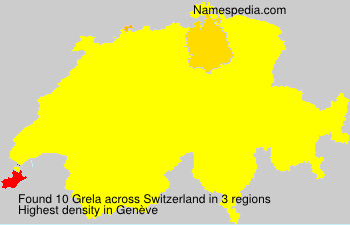 Surname Grela in Switzerland