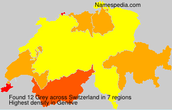 Surname Grey in Switzerland