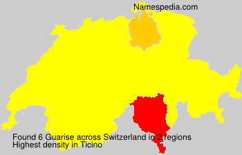 Surname Guarise in Switzerland