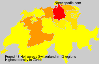 Surname Heil in Switzerland