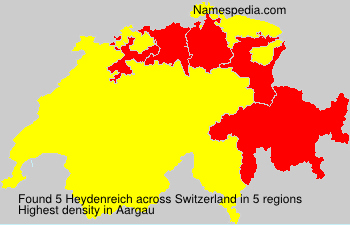 Surname Heydenreich in Switzerland