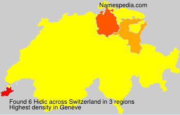 Surname Hidic in Switzerland
