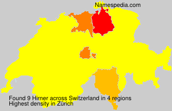 Surname Hirner in Switzerland