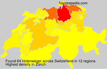 Surname Holenweger in Switzerland