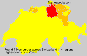 Surname Homburger in Switzerland