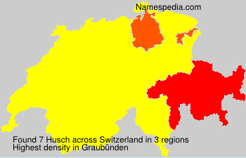 Surname Husch in Switzerland
